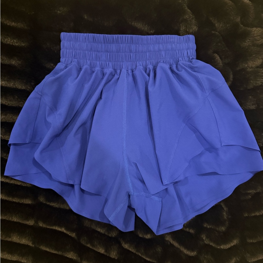 Lululemon Royal Blue High-Waisted 2.5 Running Shorts